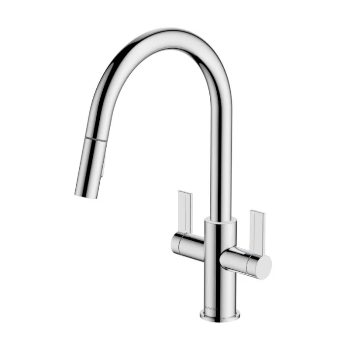 Kira Pull-Out C Spout Sink Mixer Chrome