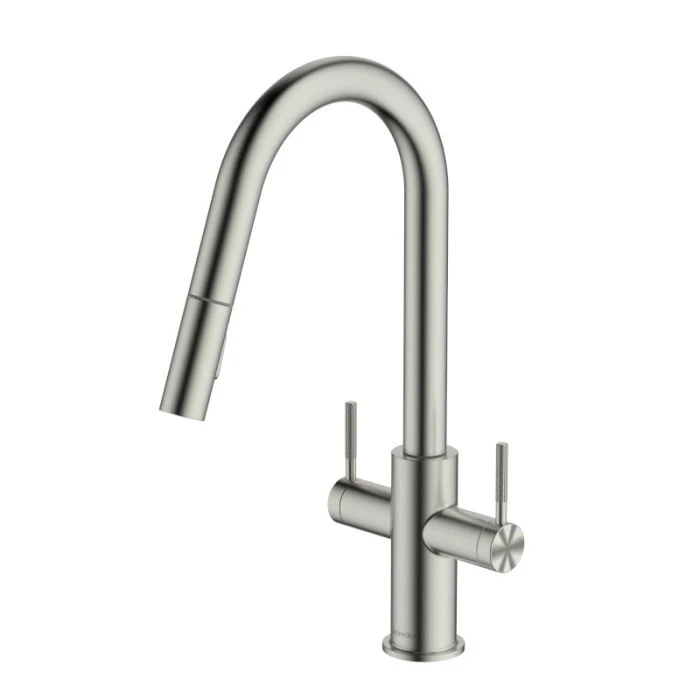 Topaz Pull-Out Spray Sink Mixer Brushed Nickel