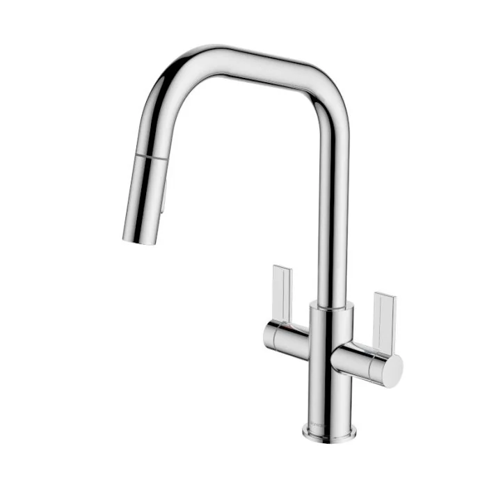 Kira Pull-Out U Spout Sink Mixer Chrome