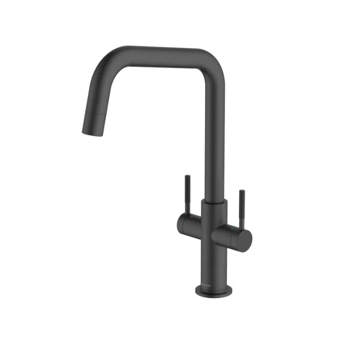 Topaz U Spout Sink Mixer Matt Black