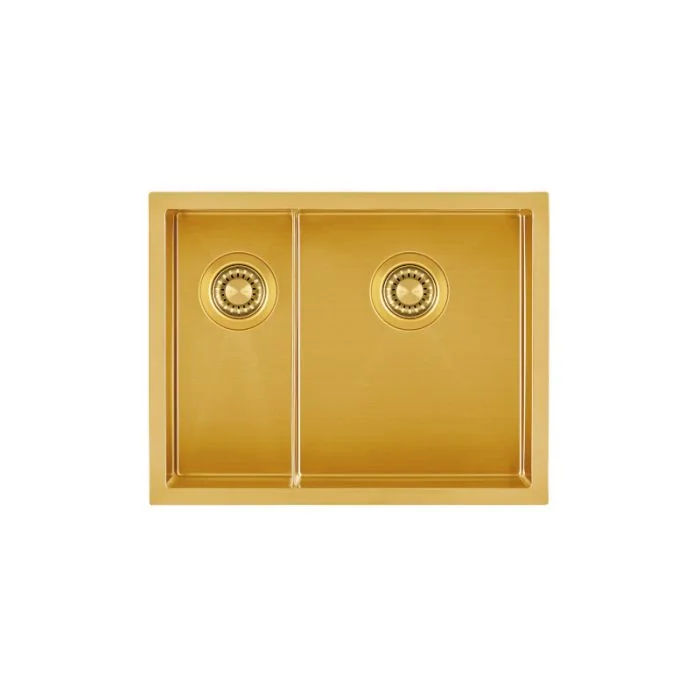 Volta PVD VL53LDBB Undermount 1.5 Bowl Sink Brass RHSB