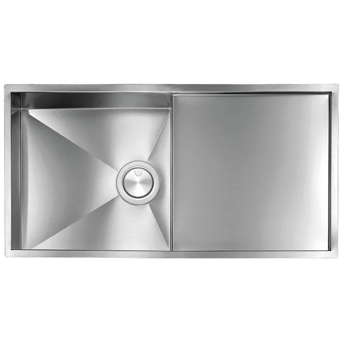 Vortex Undermount Small Bowl Sink Stainless Steel