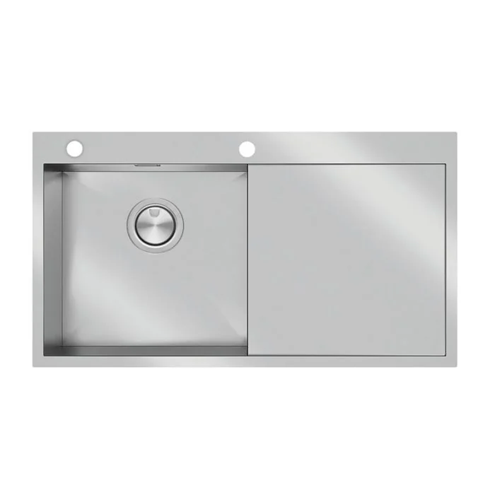 Zenith 1 Bowl RHD Inset Sink Stainless Steel
