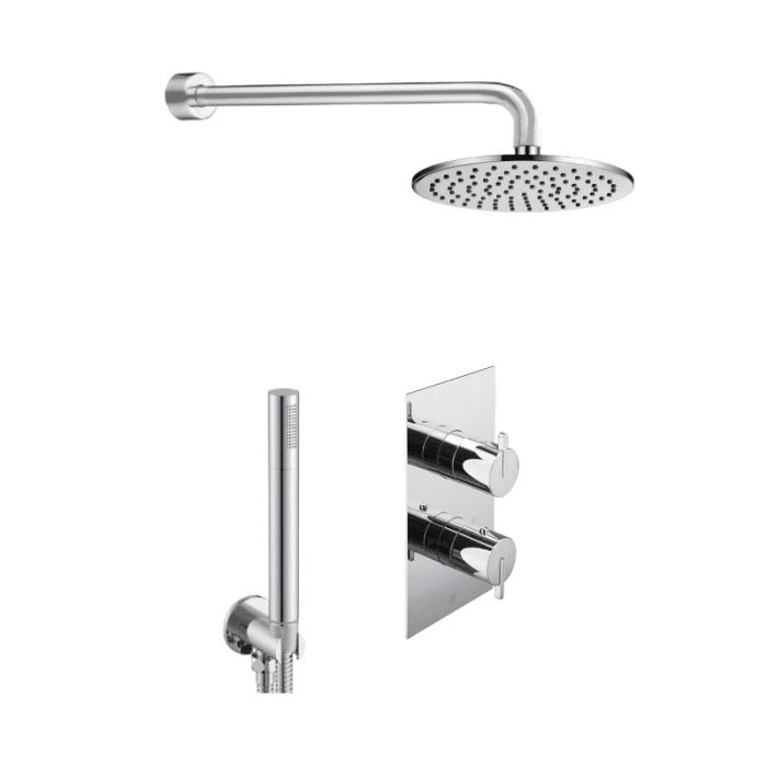 Kio 2-Way Thermostatic Shower Pack Chrome
