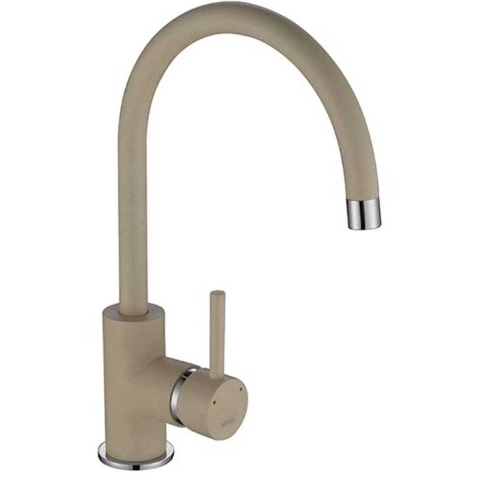Courbe Curved Spout Sink Mixer Champagne