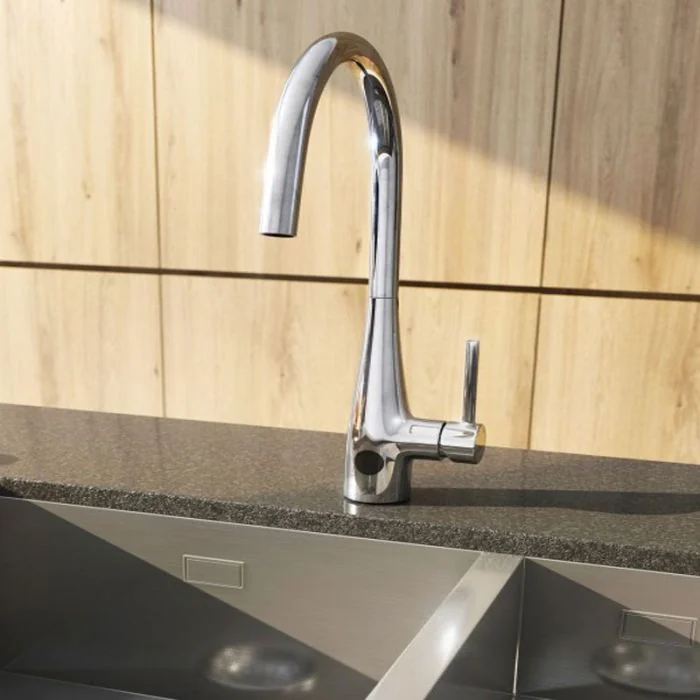 Crosswater Cook Side Lever Sensor Kitchen Mixer