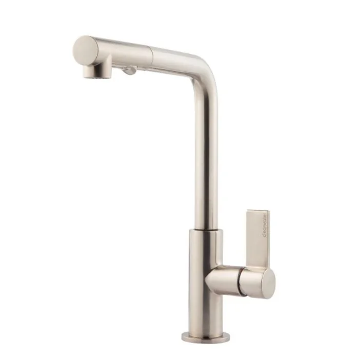 Auriga Kitchen Mixer Tap with Pull Out Spray Brushed Nickel