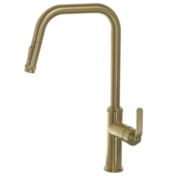 Decor Pull Out Sink Mixer Tap Brushed Brass
