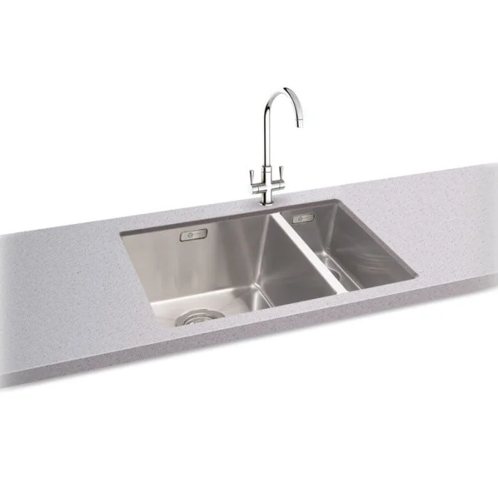 Carron Phoenix Deca 150 1.5 RHSB Bowl Sink Stainless Steel