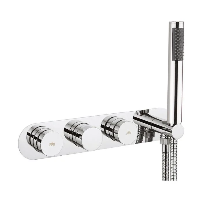Dial Bath Valve 2 Control with Central Trim Landscape and Handset