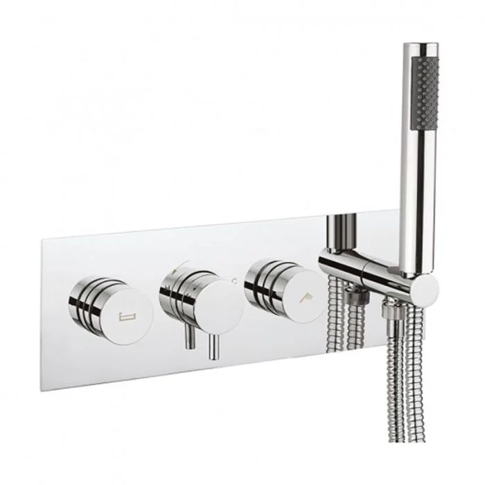 Dial Bath Valve 2 Control with Kai Lever Trim and Handset Landscape