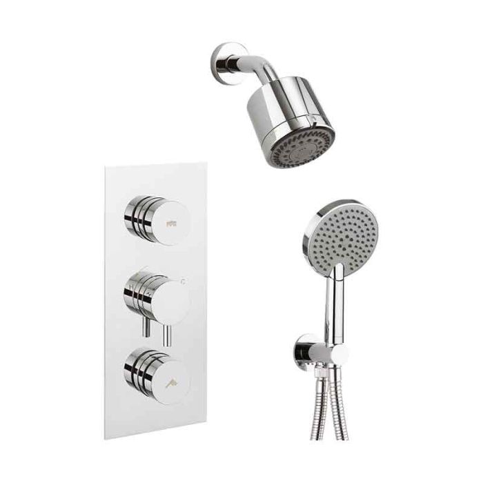 Dial Valve 2 Control Kai Lever Trim Handset and Reflex Fixed Head