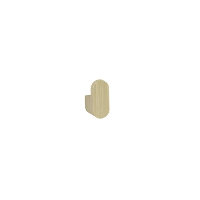 Round Robe Hook Brushed Brass