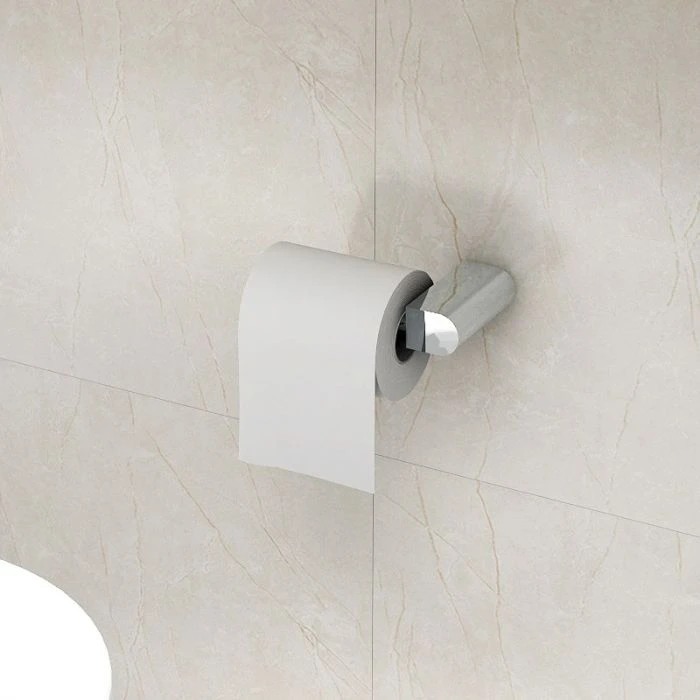 Round Toilet Roll Holder Chrome