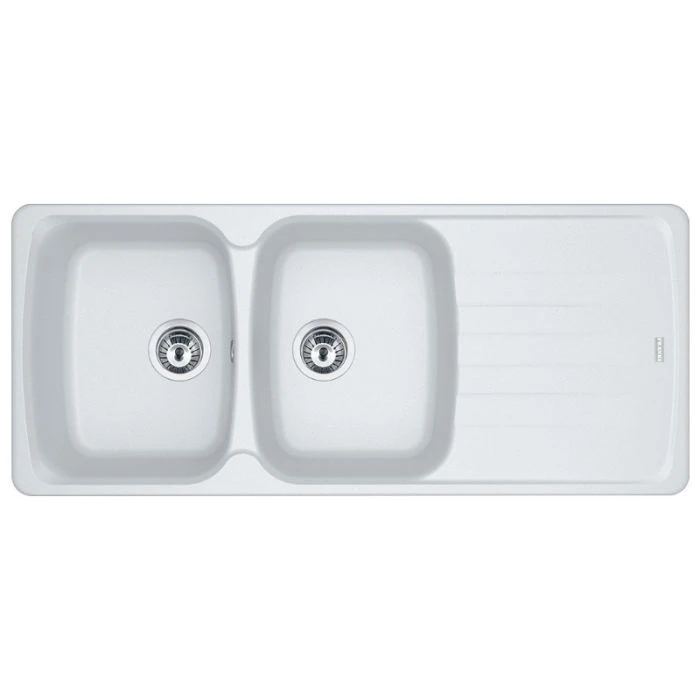 Franke Antea 2 Bowl Inset Sink Polar White