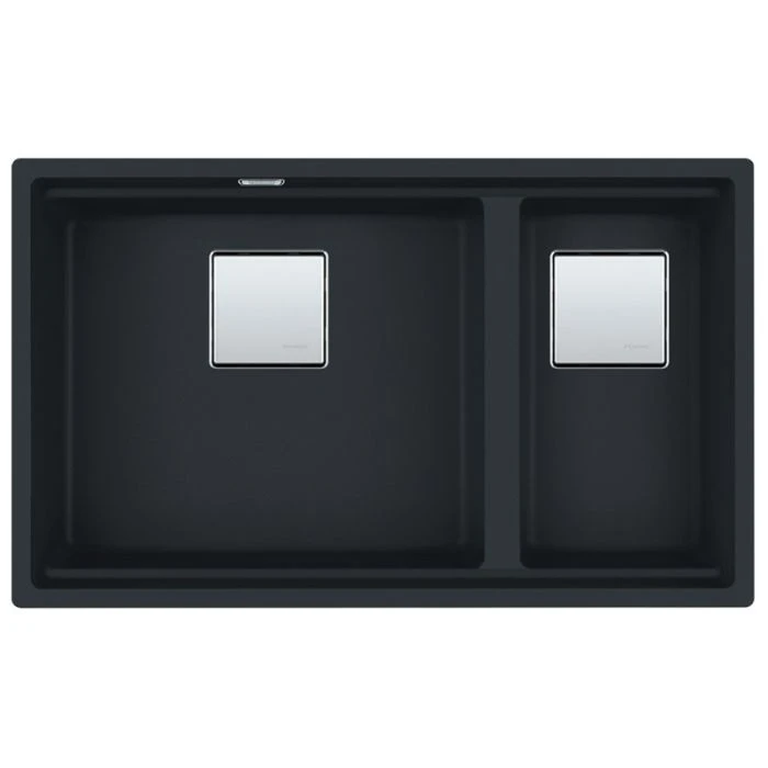 Franke Kubus 2 1.5 Bowl Undermount Sink Matt Black