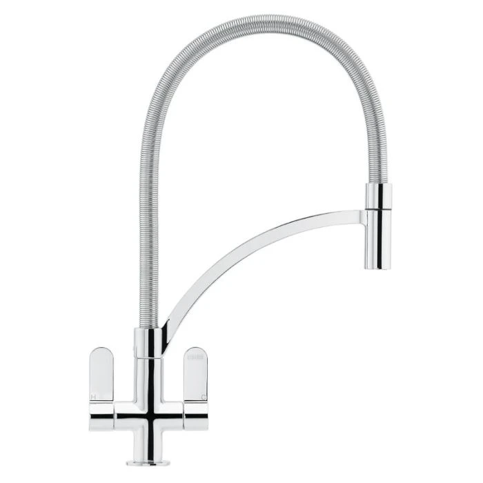 Franke Zelus Pull Out Nozzle Kitchen Tap Chrome with Spring Hose