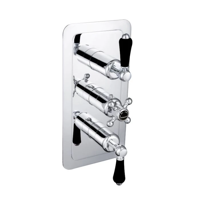 Grosvenor Lever 3 Handle 3 Way Shower Valve Chrome