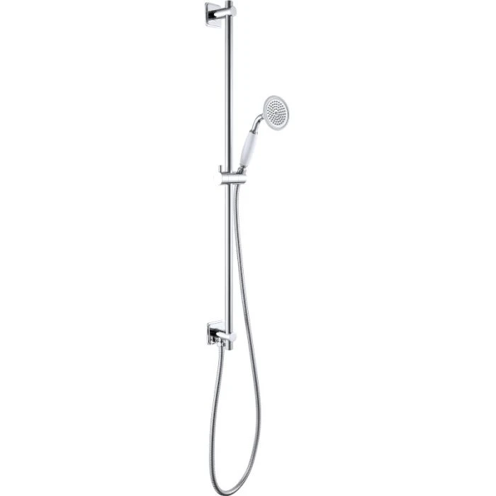 Grosvenor Slide Rail Shower Kit Traditional Handset Chrome