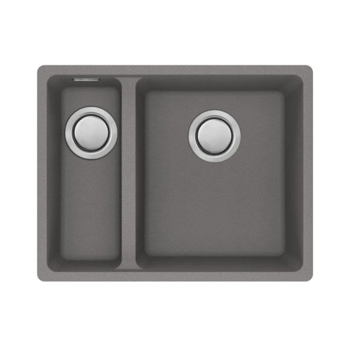 Carron Phoenix Haven 150-16 1.5 Bowl LHSB Sink Stone Grey