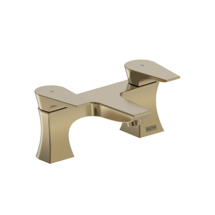 Hourglass Bath Filler Brushed Brass