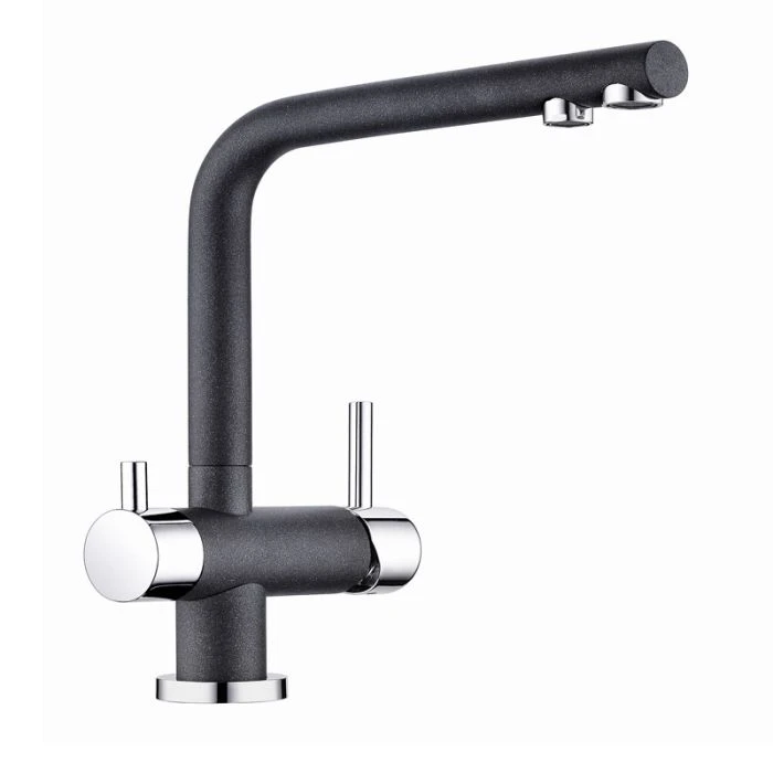 Hydra Mixer and Cold Filter With Swivel Spout Chrome / Nero