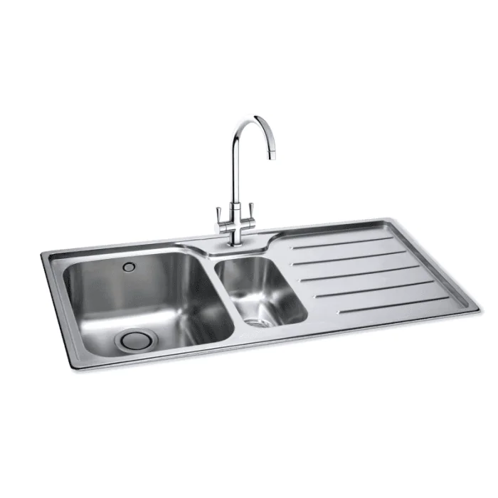 Carron Phoenix Ibis 150 1.5 Bowl RHD Inset Sink Stainless Steel