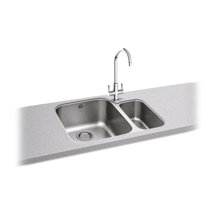 Carron Phoenix Ibis 150U 1.5 Bowl RHSB Sink Stainless Steel
