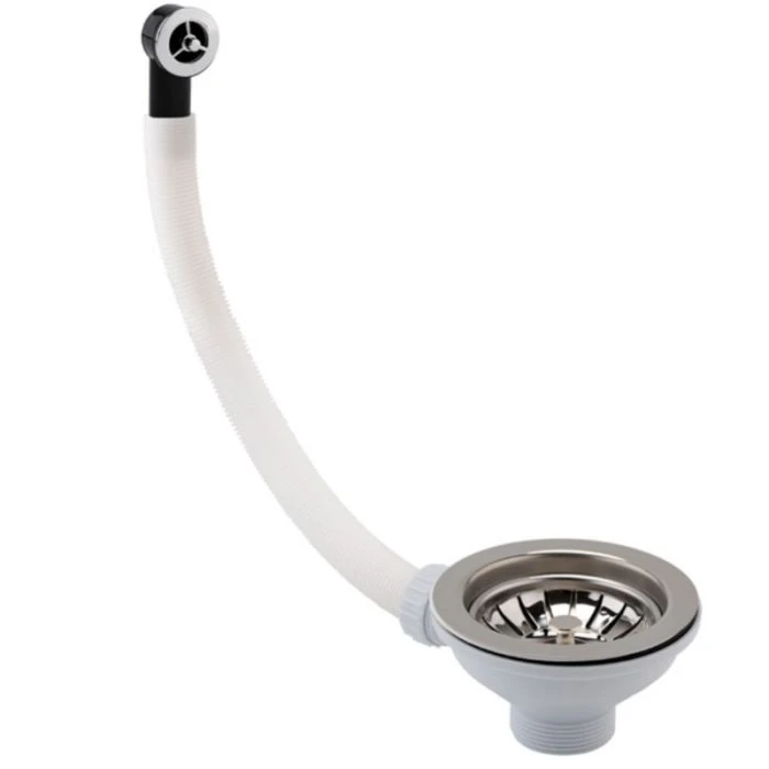 JTP 90mm Strainer Waste Round Overflow Chrome