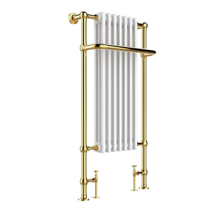JTP Grosvenor 1130 x 553 Towel Rail Antique Brass