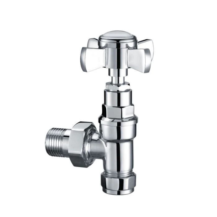 JTP Grosvenor Angled Radiator Valves Chrome