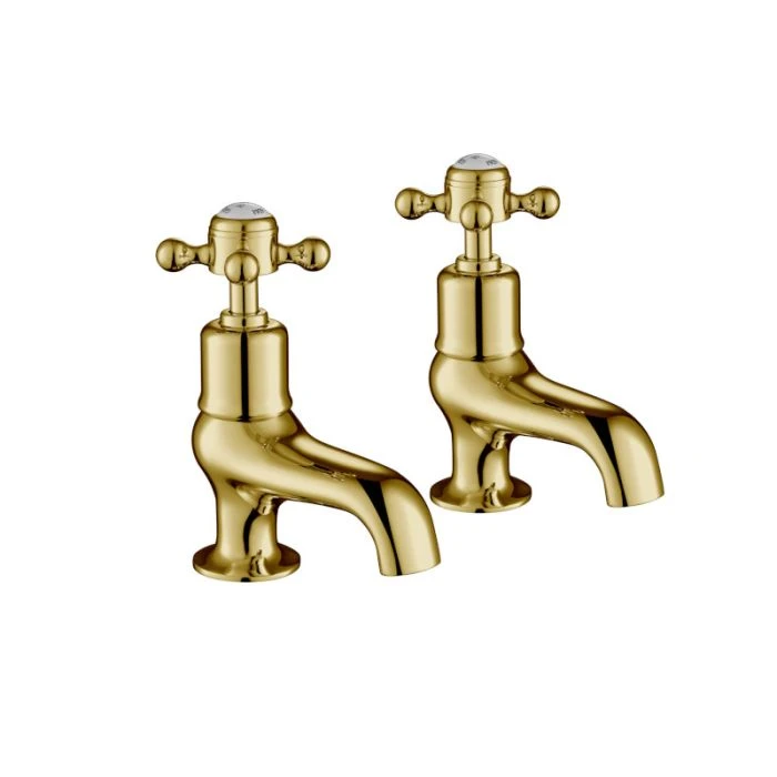 Grosvenor Cross Bath Taps Gold