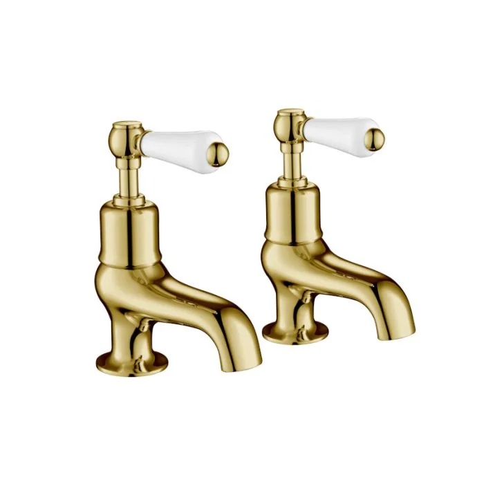 Grosvenor Lever Bath Taps Gold