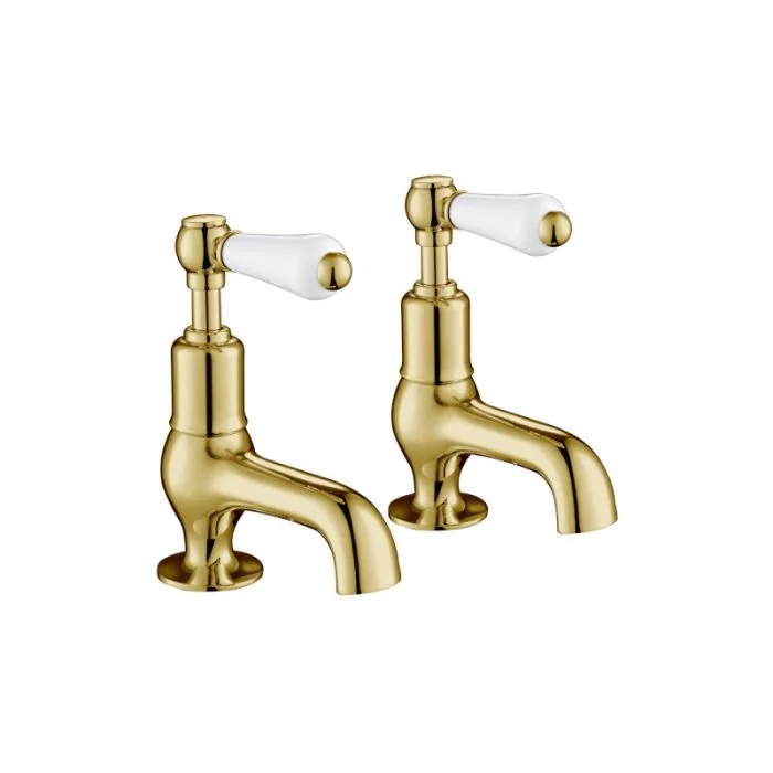 Grosvenor Lever Cloakroom Basin Taps Gold