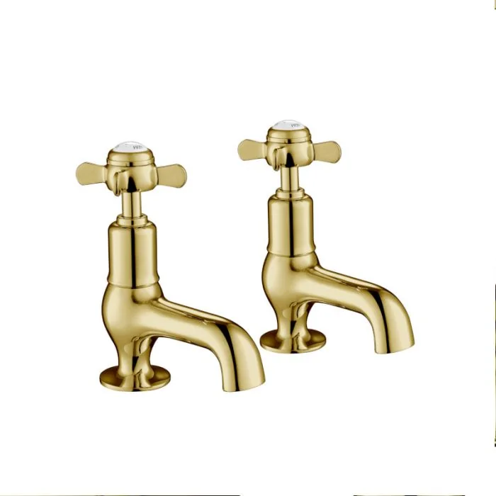 Grosvenor Pinch Cloakroom Basin Taps Gold