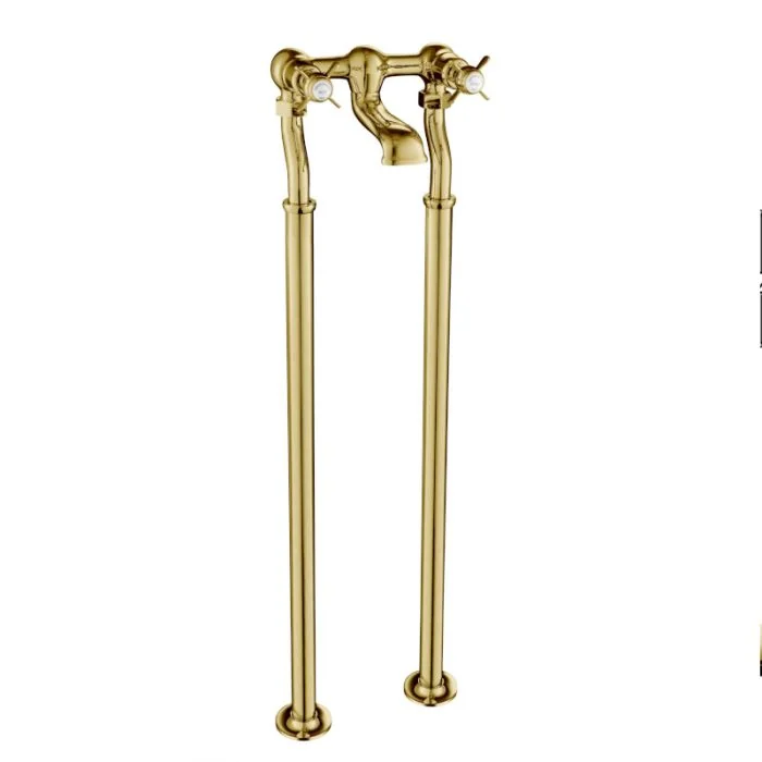Grosvenor Pinch Freestanding Bath Filler Gold