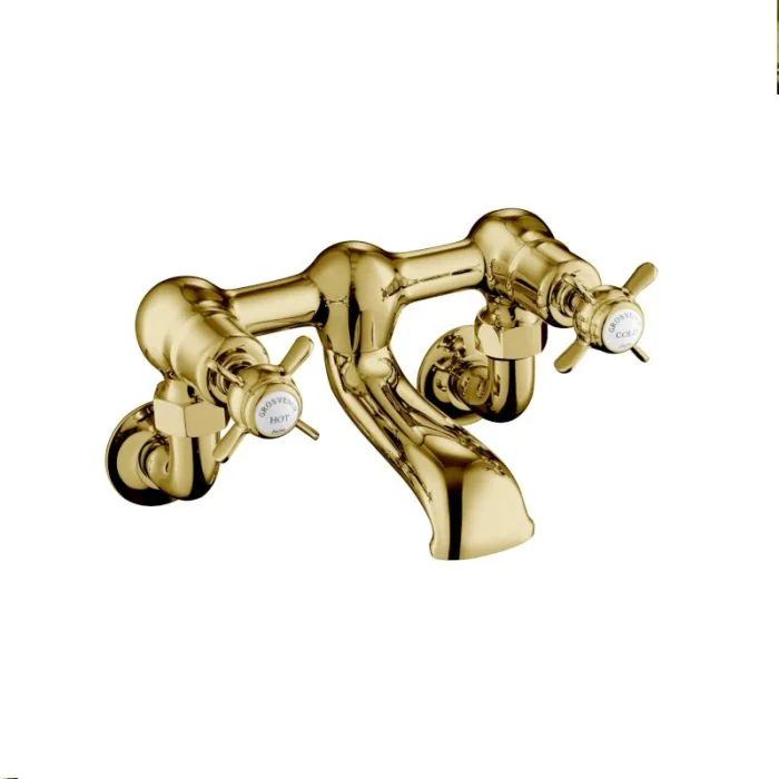 Grosvenor Pinch Wall Bath Filler Gold