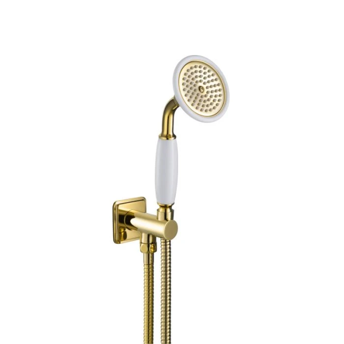 Grosvenor Wall Outlet Handset Shower Kit Gold