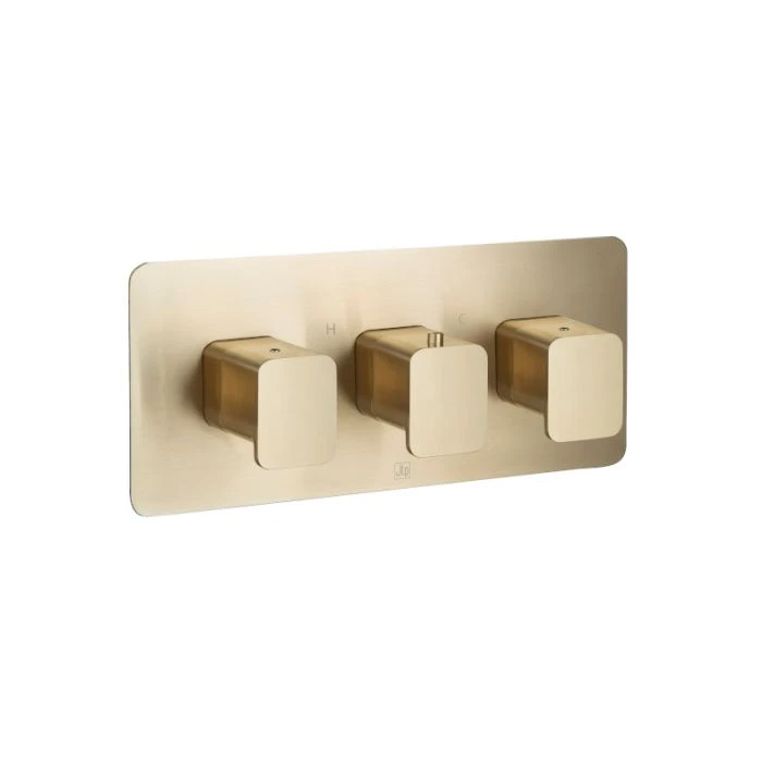 Hix 3 Lever 2 Way Shower Valve Brass