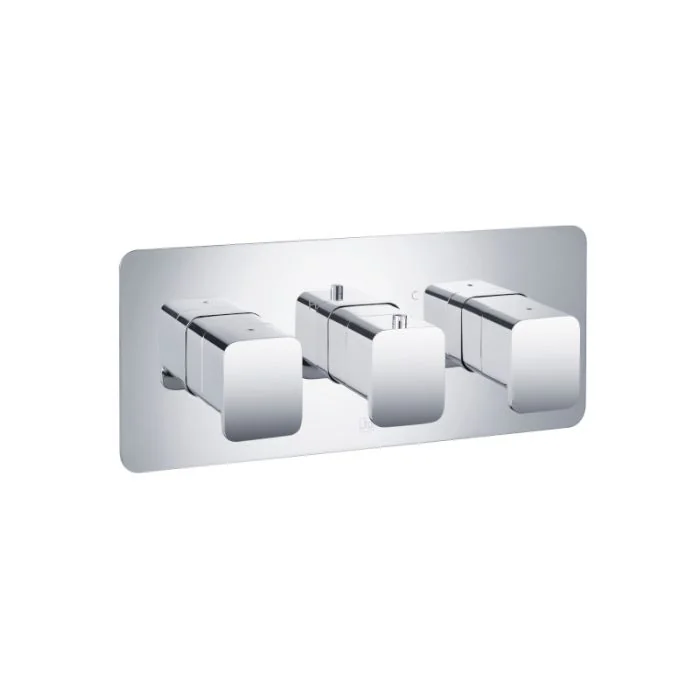 Hix 3 Lever 3 Way Shower Valve Chrome