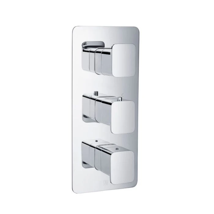 Hix 3 Lever 3 Way Shower Valve Chrome