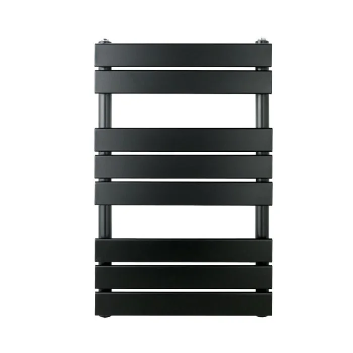JTP Hix 800 x 500 Straight Towel Rail Matt Black