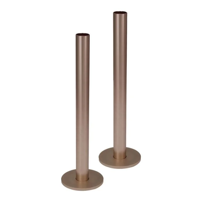 JTP Radiator Pipe and Flanges Brushed Bronze