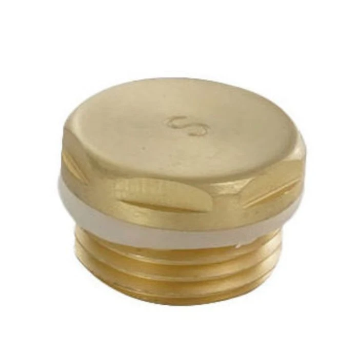 JTP Radiator Blanking Plug Brushed Brass