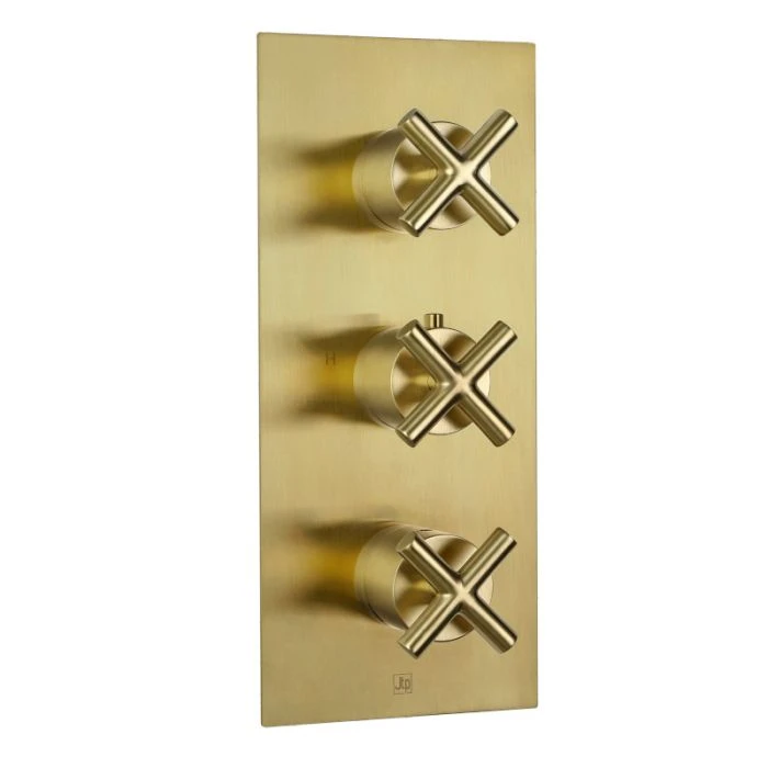 Solex 3-Way 3 Handle Shower Valve Brass