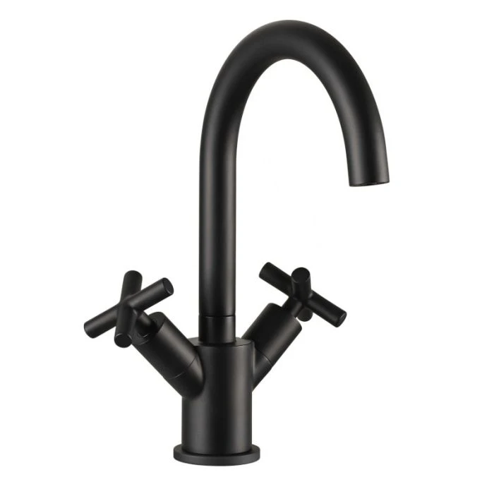 Solex Monobloc Basin Mixer Matt Black