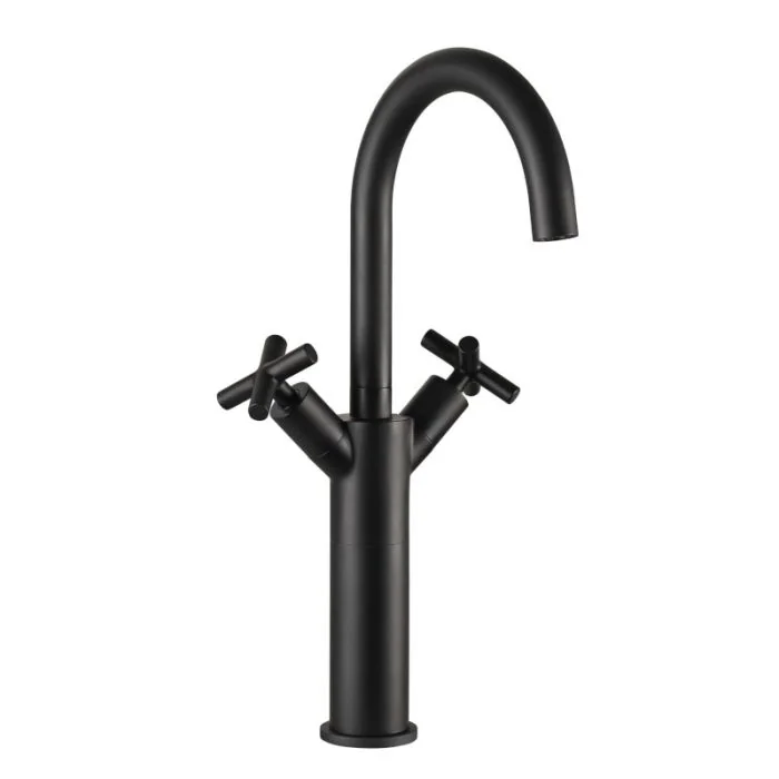 Solex Tall Monobloc Basin Mixer Matt Black