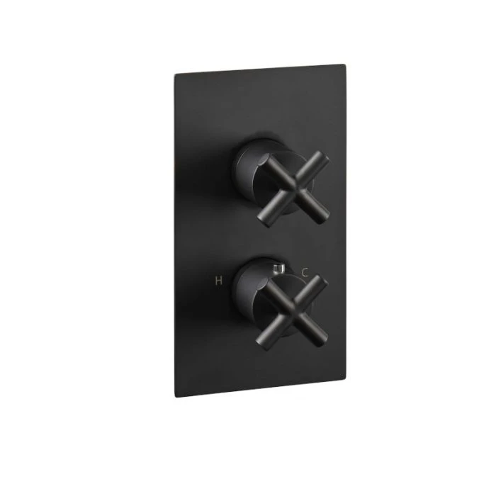 Solex 2 Way Thermostatic Shower Valve Black