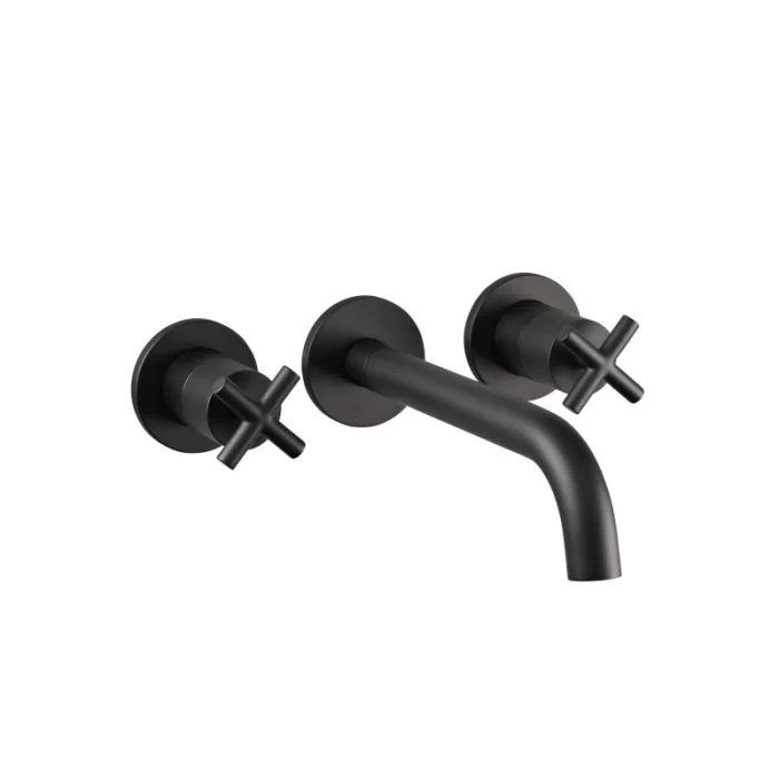 Solex Wall Mounted Basin Mixer Black