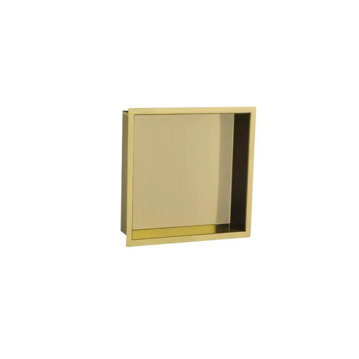 VOS Square Shower Niche Brushed Brass